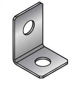 FALAS-SPU-T4.5-A45-B45-L40-X15-H30-N6-Y20-S30-NA6 SOPORTE DE CHAPA EN FORMA DE L 2 ORIFICIOS CENTRALES 