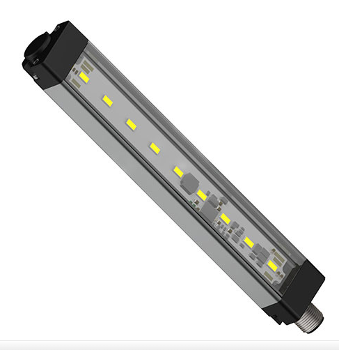 LUZ DE TRABAJO INDUSTRIAL FRIO, 430MM PLANA TRANSPARENTE