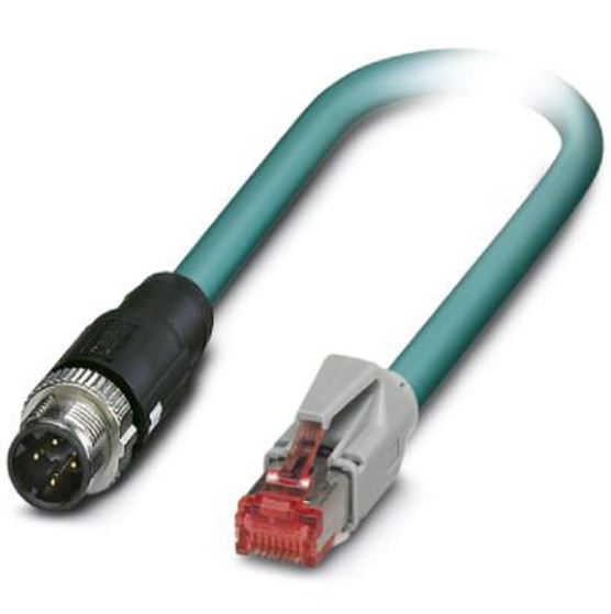 NBC-MSD/ 2,0-93E/R4AC SCO CABLE DOBLE EXTREMO M12 MACHO A RJ45 MACHO 2MTS ETHERNET