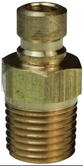 PN-253 CONECTOR MACHO 3/8 ROSCA 1/4 NPT CON CHECK