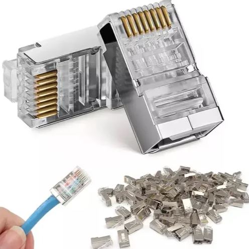 RJ45 CONECTOR PLUG RJ45 BLINDADO UTP FTP