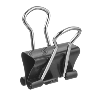 CLIP DE ACERO PARA ALIGANTE, CAPACIDAD 60 PAGINAS
