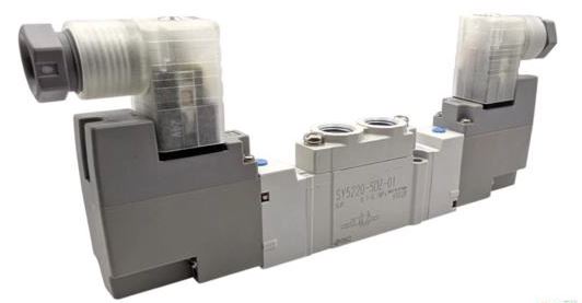 SY5220-5DZ-01 VALVULA SOLENOIDE NEUMATICA, 5 CANALES