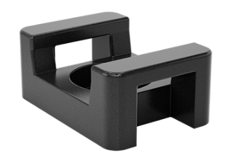 MONTAJE PARA BRIDAS, 0,35" x 0,12", NEGRO