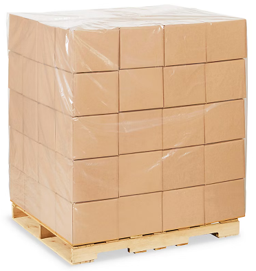 CUBIERTA TRANSPARENTE PARA TARIMA 48" x 46" x 72" GROSOR 1MM 100 PCS / ROLL