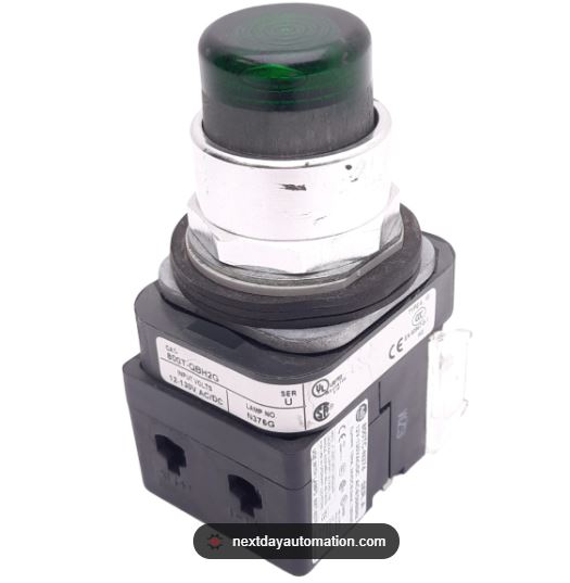 800T-QBH2G BOTON PULSADOR 12 - 130VC ILUMINACION LED COLOR VERDE