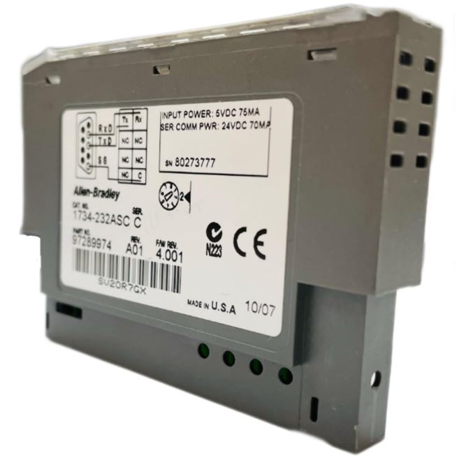 1734-232ASC MODULO DE INTERFAZ E/S 1 CANAL ESTILO ABIERTO MONTADO EN DIN