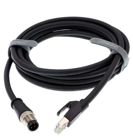 5789M CABLE ETHERNET M12 4 PINES A MACHO RJ45 BLINDADO 10 MTS CONECTOR TIPO CODO