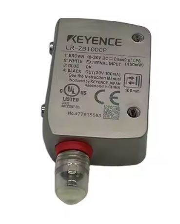 LR-ZB100CP SENSOR LASER CMOS RECTANGULAR CON CONECTOR M8, 100MM