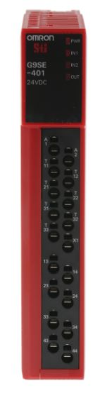 G9SE-401 Omron G9SE Emergency Stop Safety Relay, 24V dc, Dual-Channel, 4 Safety Contacts