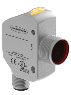 SENSOR A DISTANCIA LASER, SERIE Q4X, 10-30VDC, 1NPN, 1PNP