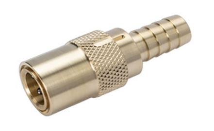 PC-204V CONECTOR HEMBRA DE AGUA ESPIGA 1/4 CONECTOR 1/4 CON CHECK