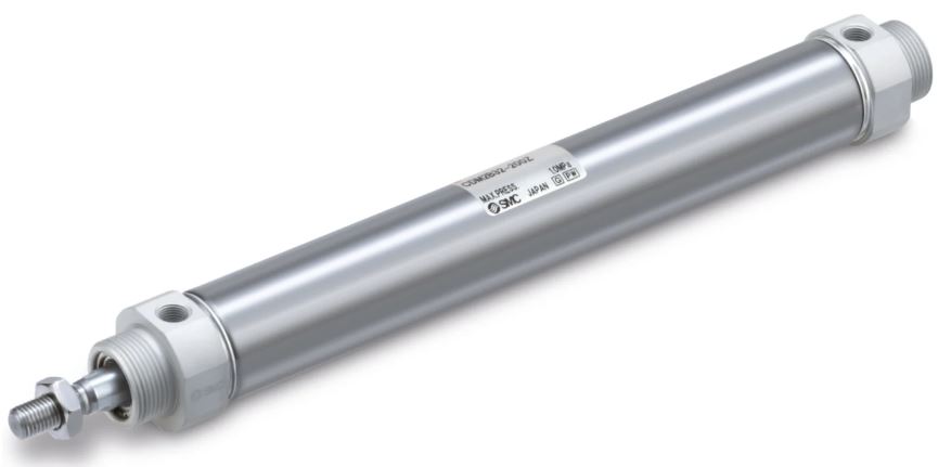 SMC Corporation CDM2B25-200Z Cilindro de aire de varilla simple de doble acción, carrera 25x200mm , serie CM2