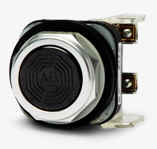 800T-A2D1 PULSADOR MOMENTANEO DE DESCARGA NEGRO DE 30 MM