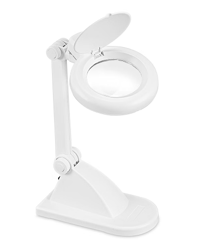 Lupa Iluminada de Escritorio ,Lupa de 3 1/2",  9 x 6 x 14"