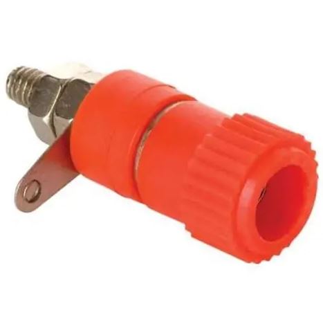 J151-ND CONECTOR BANANA JACK ROJO CON TUERCA