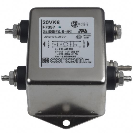 20VK6 FILTRO DE LINEA 250 VAC 20A