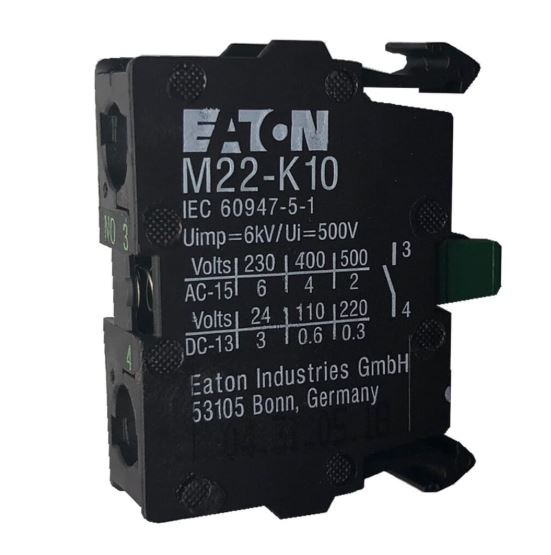 M22-K10 BLOQUE DE CONTACTO, 22.5MM, NO, IP66