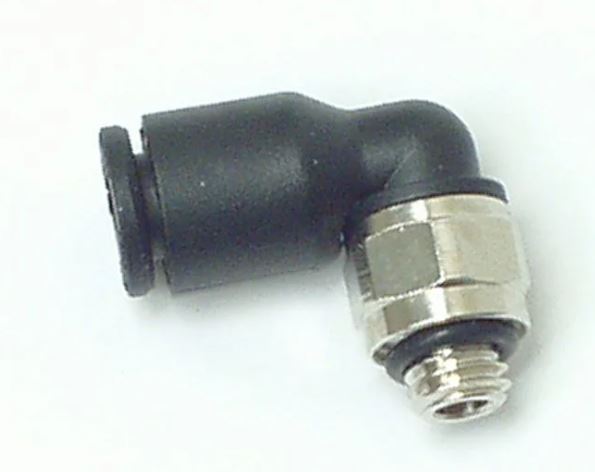GSF QME M504 CONECTOR EN ANGULO MACHO M5 DE ROSCA 118 PARA TUBO M4